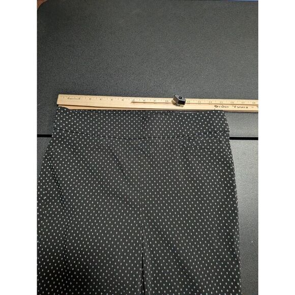 Anne Klein Pants Black White Flat Front Casual Stretch Trousers Women's Small - Picture 6 of 7